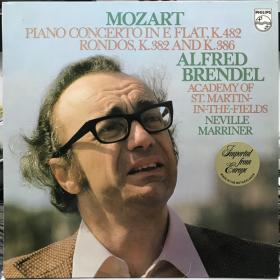 Mozart - Piano Concerto In E Flat, K  482  Rondos, K  382 And K  386 - Academy Of St  Martin-in-the-Fields, Marriner, Brendel, Vinyl