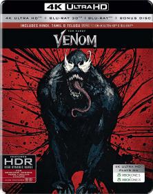 Venom (2018) 2160p HDR 10bit Bluray x265 HEVC [Org BD 5 1 Hindi-Tamil-Telugu + DTS 5.1 English] ESubs ~ TombDoc