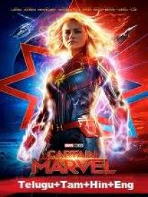Captain Marvel (2019) Proper HDRip HQ Line [Telugu + Tamil] - 400MB - ESub