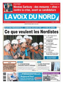 La Voix du Nord Edition de Lille du Lundi 30 Janvier 2012