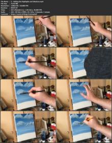 How to paint effective Skies and Clouds using Acrylic paint